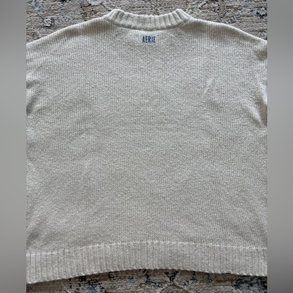 Aerie Women's Long sleeve Pullover Sweater Ski School Dropout Size Medium Cozy - Picture 3 of 7